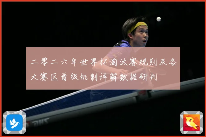 二零二六年世界杯淘汰赛规则及各大赛区晋级机制详解数据研判